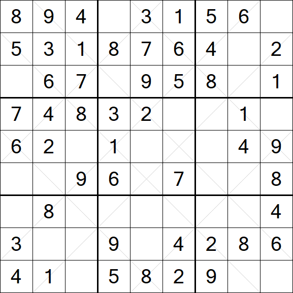Argyle Sudoku - Easy