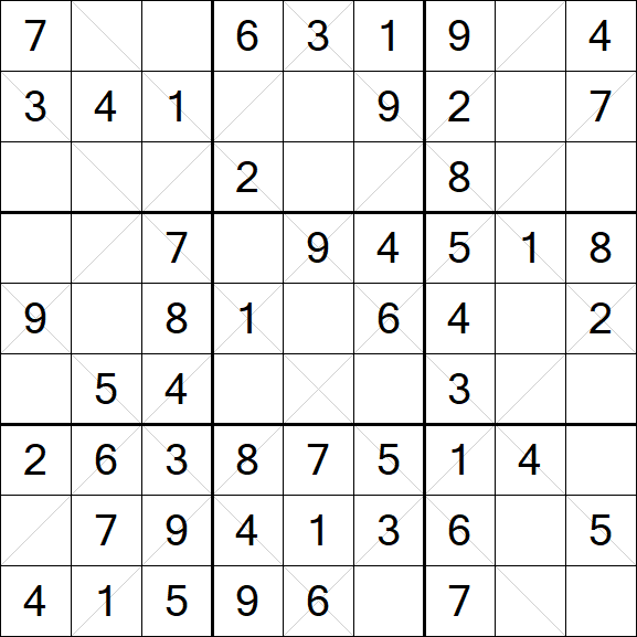 Argyle Sudoku - Easy