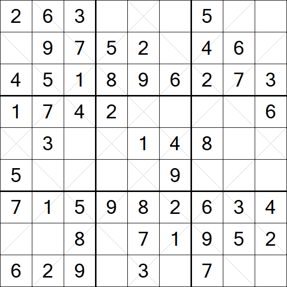 Argyle Sudoku - Einfach