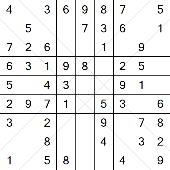 Argyle Sudoku - Easy