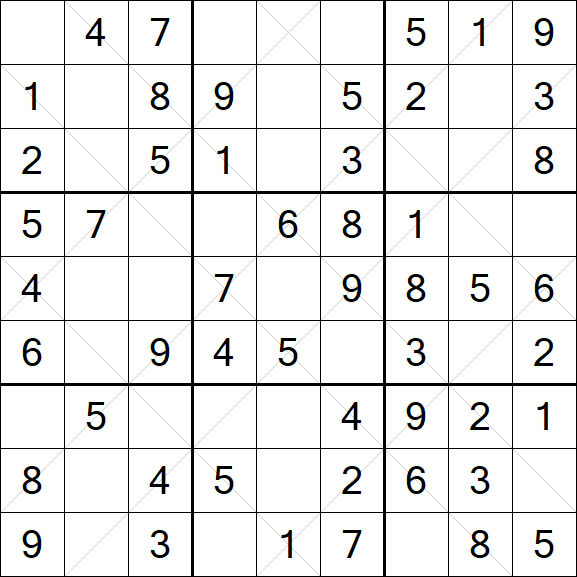 Argyle Sudoku - Easy