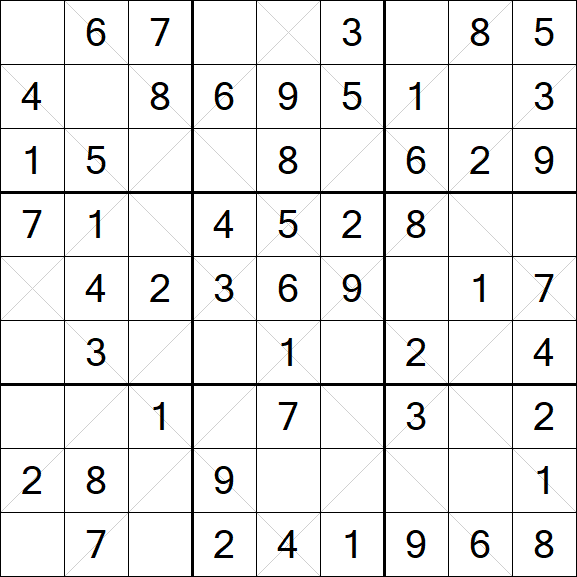 Argyle Sudoku - Einfach
