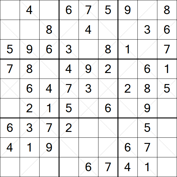 Argyle Sudoku - Easy