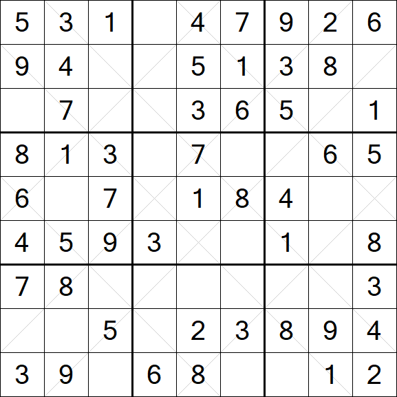 Argyle Sudoku - Easy