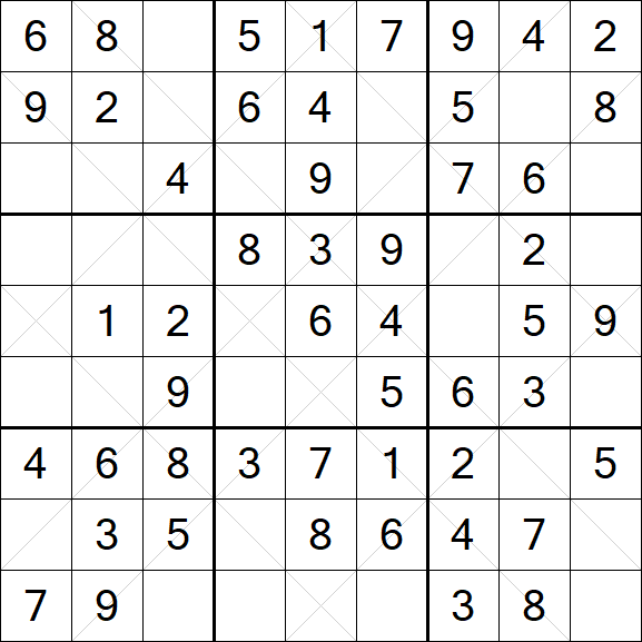 Argyle Sudoku - Easy