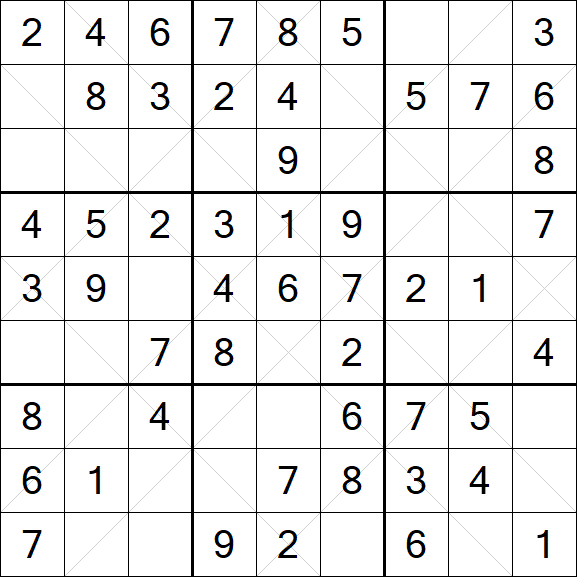Argyle Sudoku - Easy