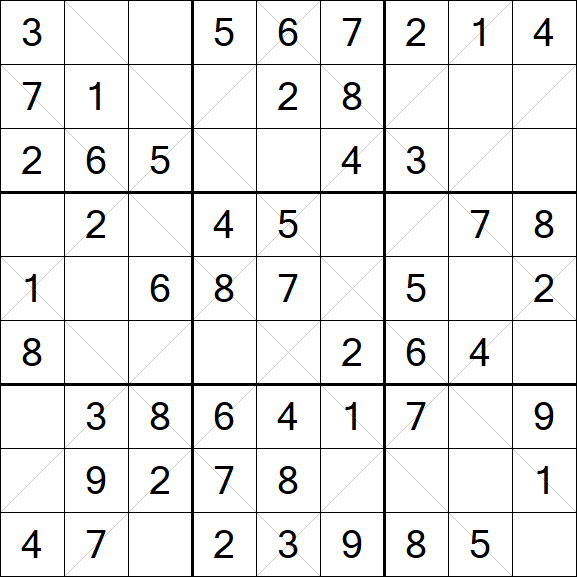 Argyle Sudoku - Easy