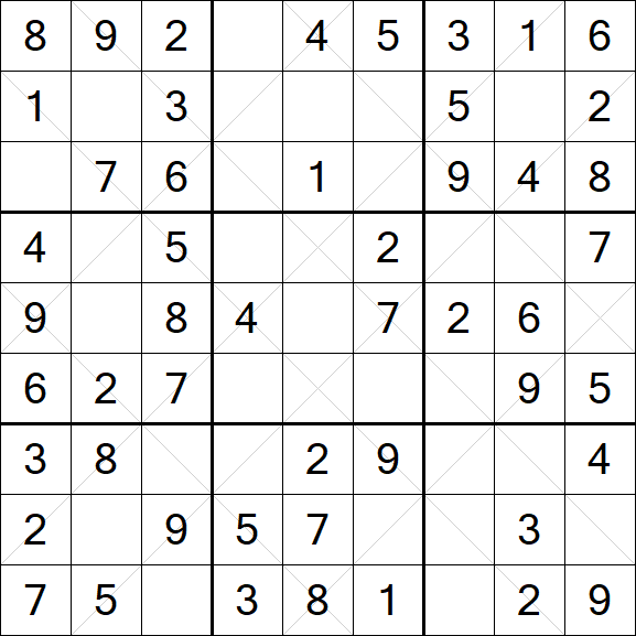 Argyle Sudoku - Easy
