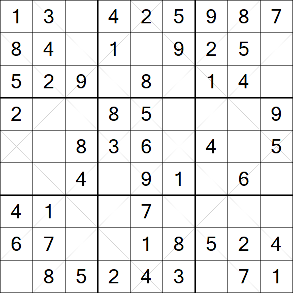 Argyle Sudoku - Easy