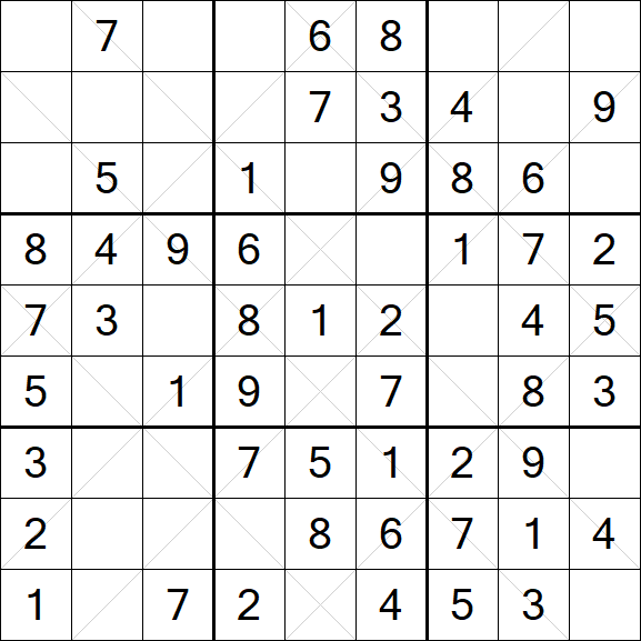 Argyle Sudoku - Easy