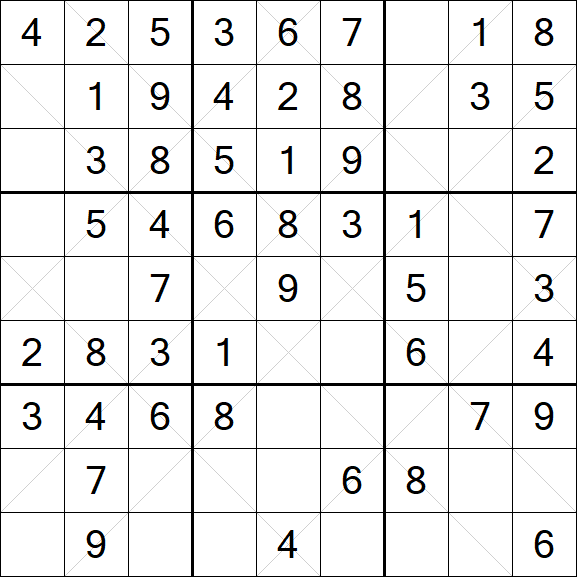 Argyle Sudoku - Easy