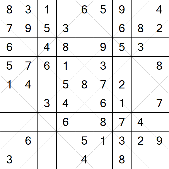 Argyle Sudoku - Easy