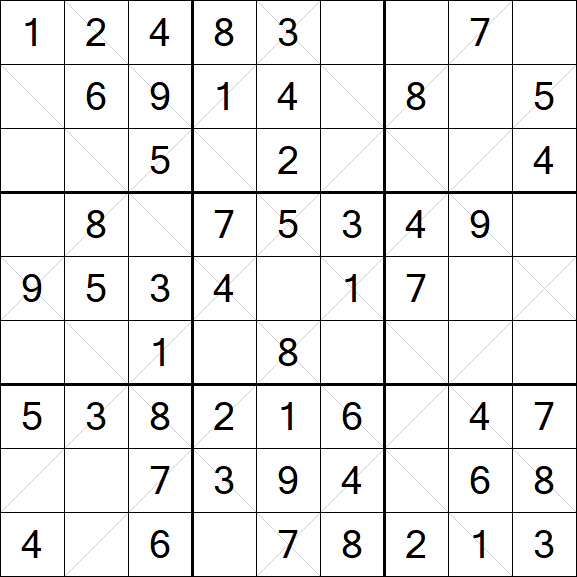 Argyle Sudoku - Easy