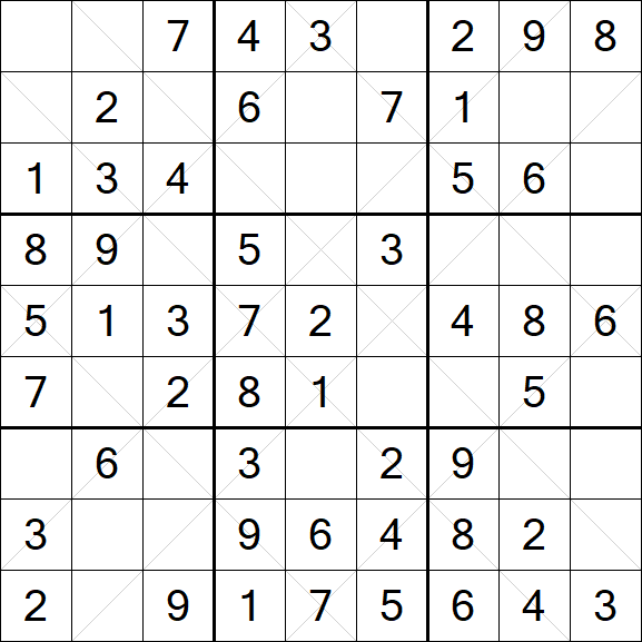Argyle Sudoku - Easy