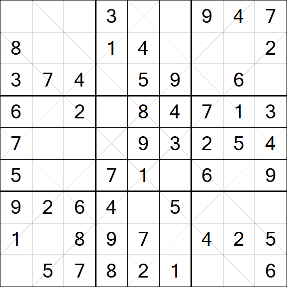 Argyle Sudoku - Easy