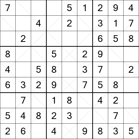 Argyle Sudoku - Easy