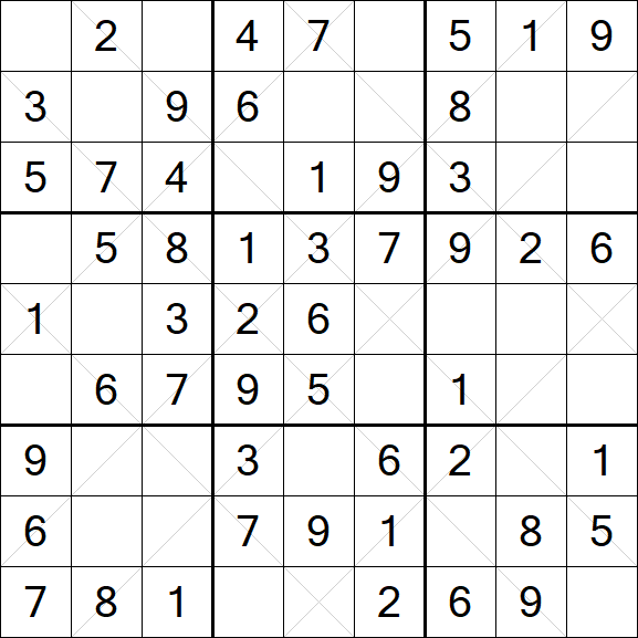 Argyle Sudoku - Easy