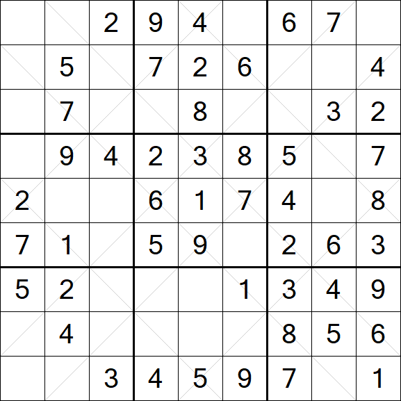 Argyle Sudoku - Easy