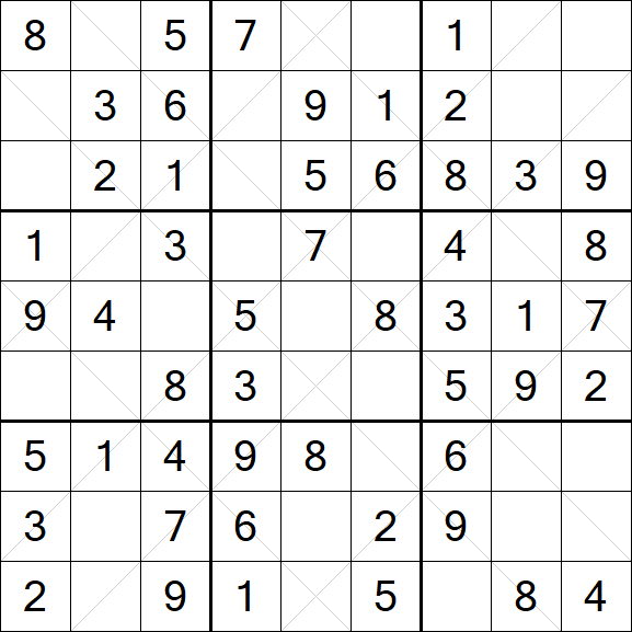 Argyle Sudoku - Easy