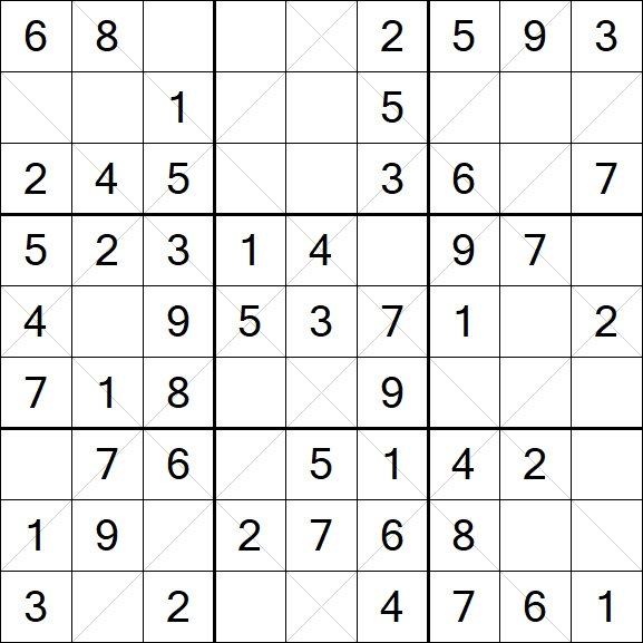 Argyle Sudoku - Easy