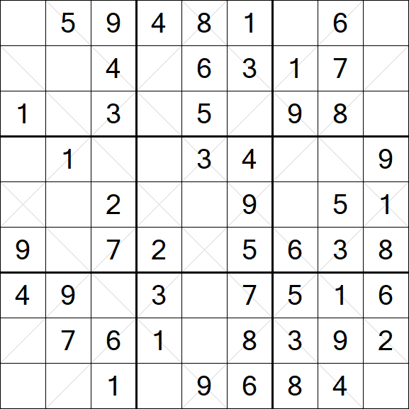 Argyle Sudoku - Einfach