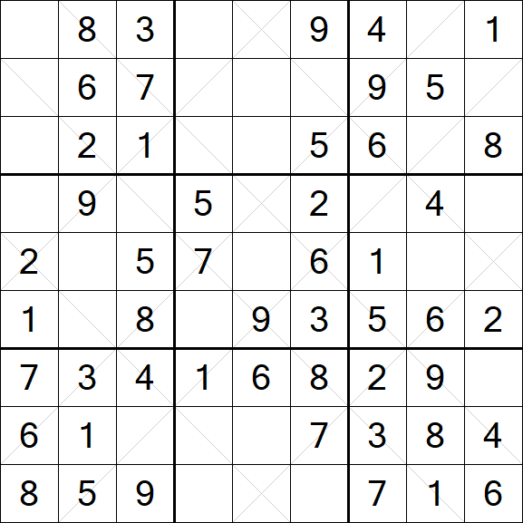 Argyle Sudoku - Einfach