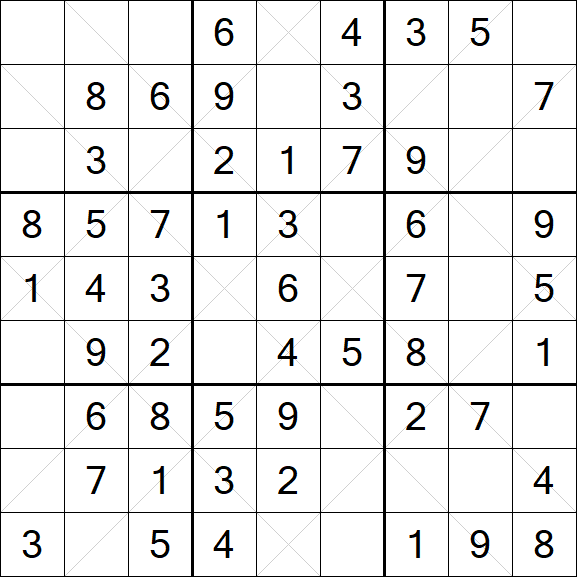 Argyle Sudoku - Einfach
