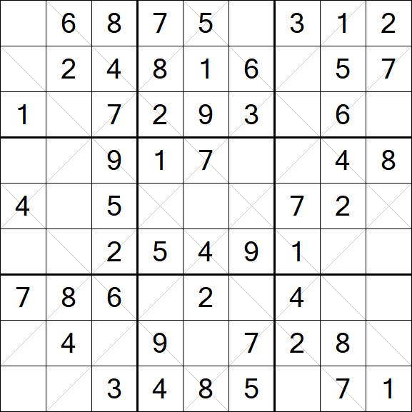 Argyle Sudoku - Easy