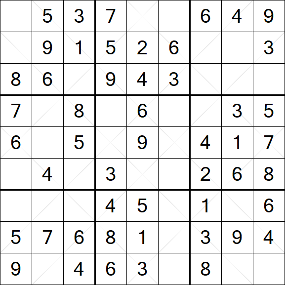 Argyle Sudoku - Easy