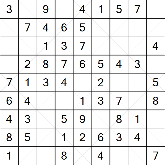 Argyle Sudoku - Easy