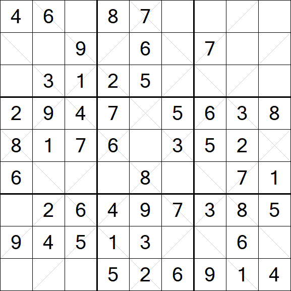 Argyle Sudoku - Easy