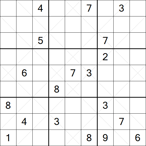 Argyle Sudoku - Schwierig