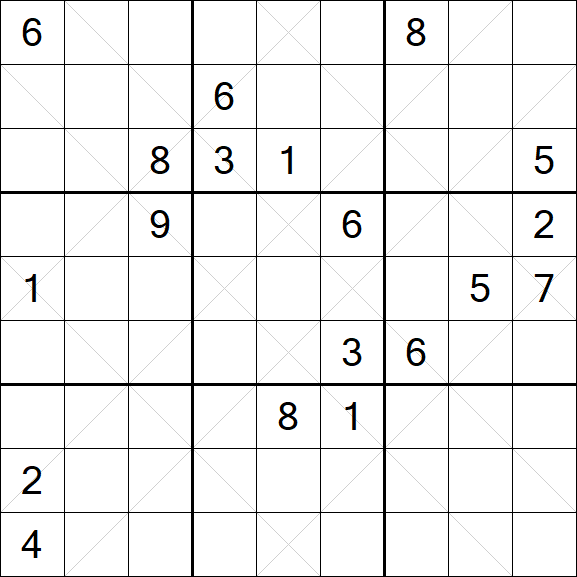 Argyle Sudoku - Schwierig