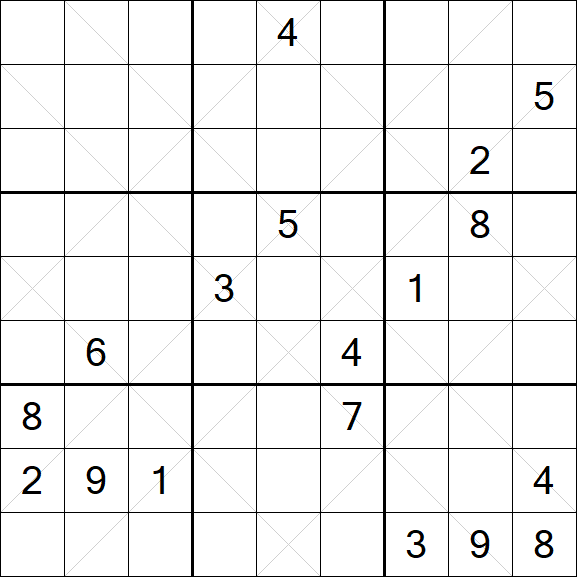 Argyle Sudoku - Schwierig
