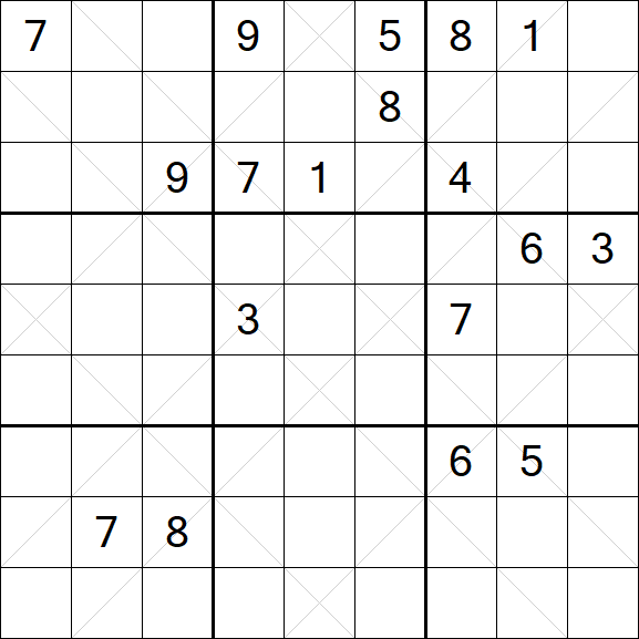 Argyle Sudoku - Schwierig