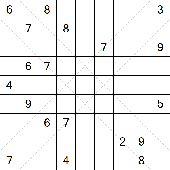 Argyle Sudoku - Schwierig