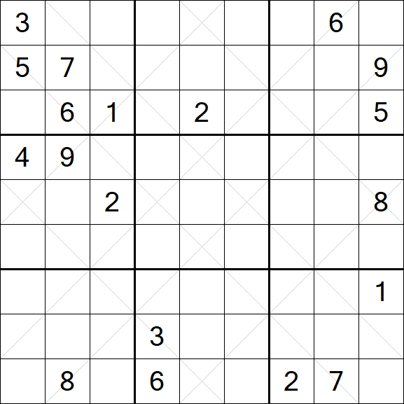 Argyle Sudoku - Schwierig