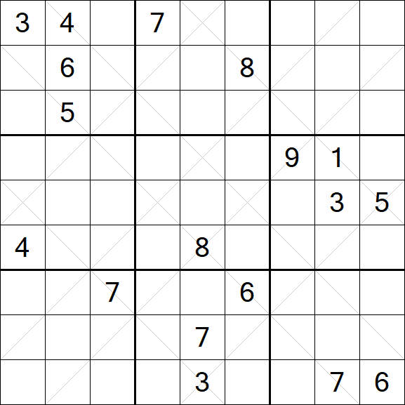 Argyle Sudoku - Hard