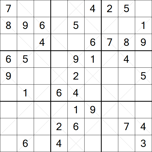 Argyle Sudoku - Mittel
