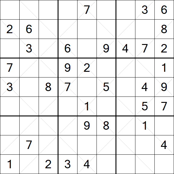 Argyle Sudoku - Medio