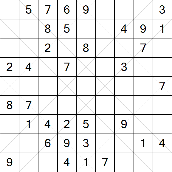 Argyle Sudoku - Mittel