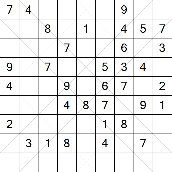 Argyle Sudoku - Mittel
