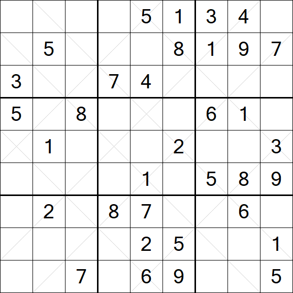 Argyle Sudoku - Mittel