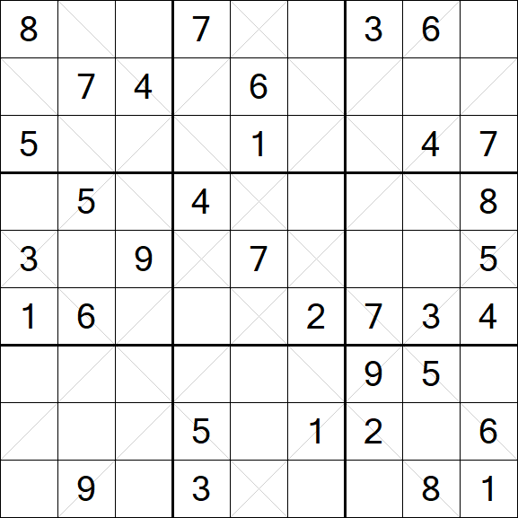 Argyle Sudoku - Mittel