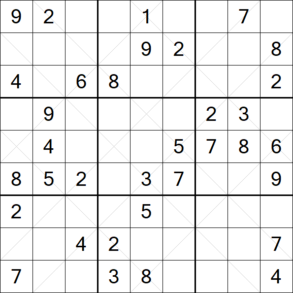 Argyle Sudoku - Mittel