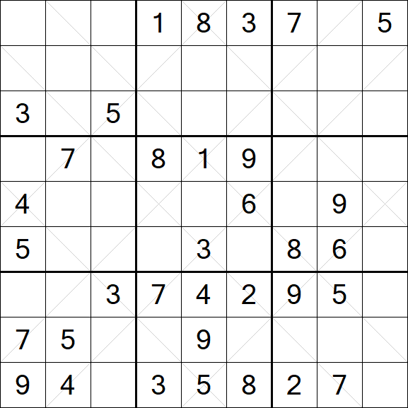 Argyle Sudoku - Mittel