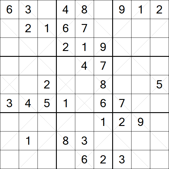 Argyle Sudoku - Mittel