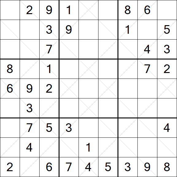 Argyle Sudoku - Mittel