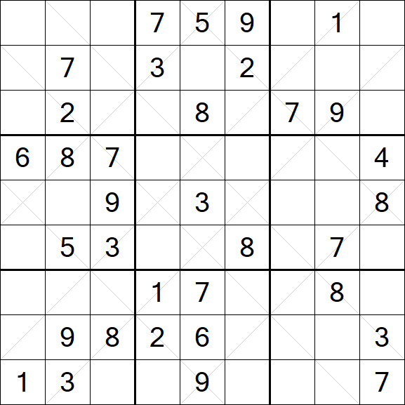 Argyle Sudoku - Mittel