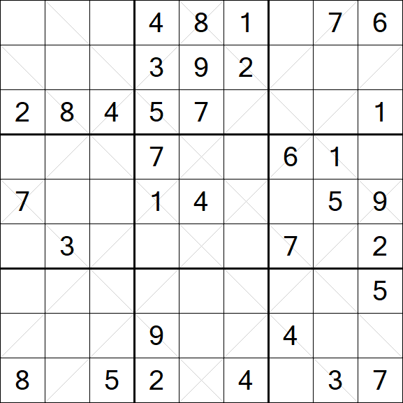 Argyle Sudoku - Mittel